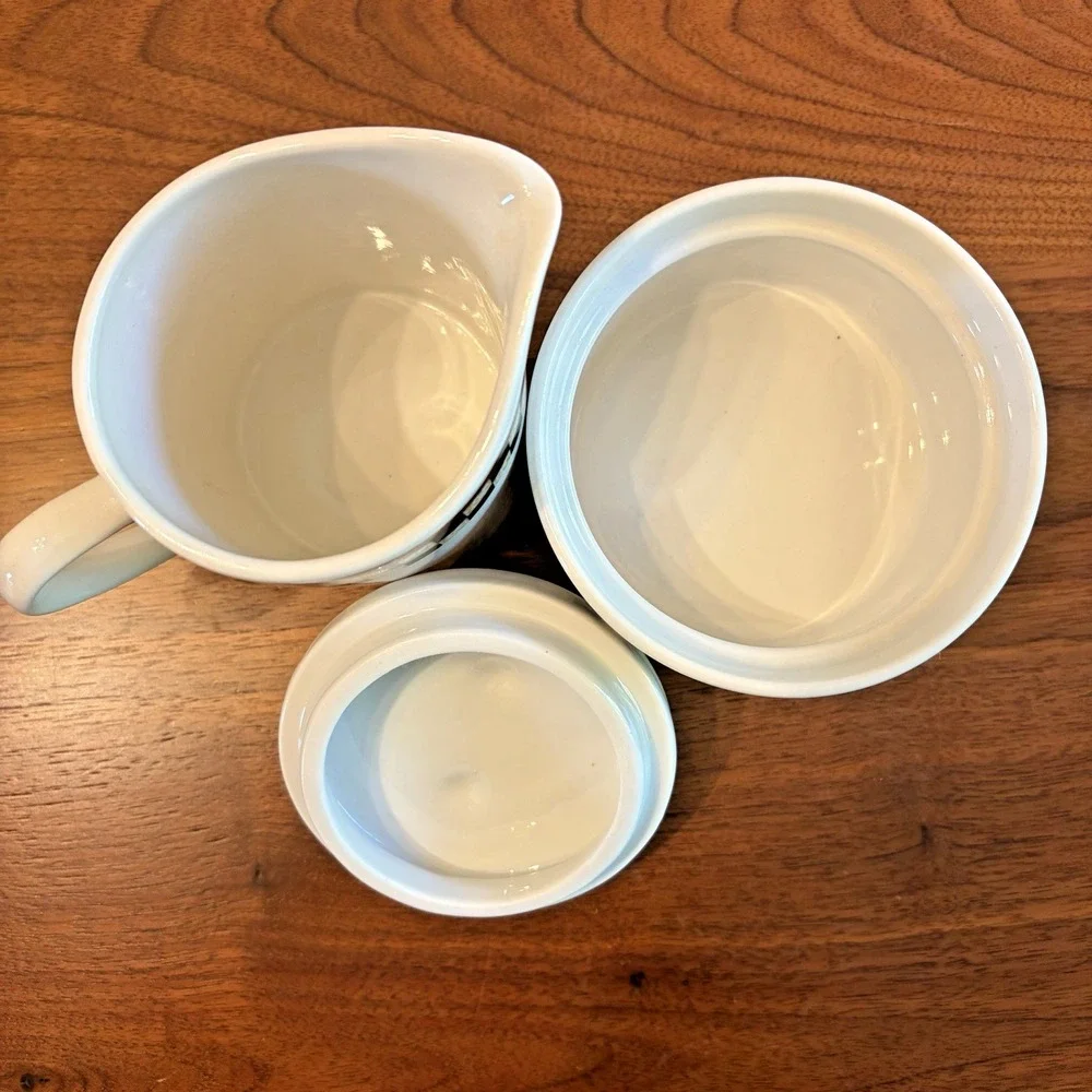 Betty Crocker Country Inn Collection Creamer and Sugar Bowl Set Stoneware